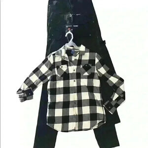 Lot of 4 items boys size 16 youth 16 skinny jeans flannel Childrens place arizon